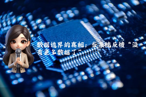 数据边界的真相：当系统反馈“没有更多数据了”